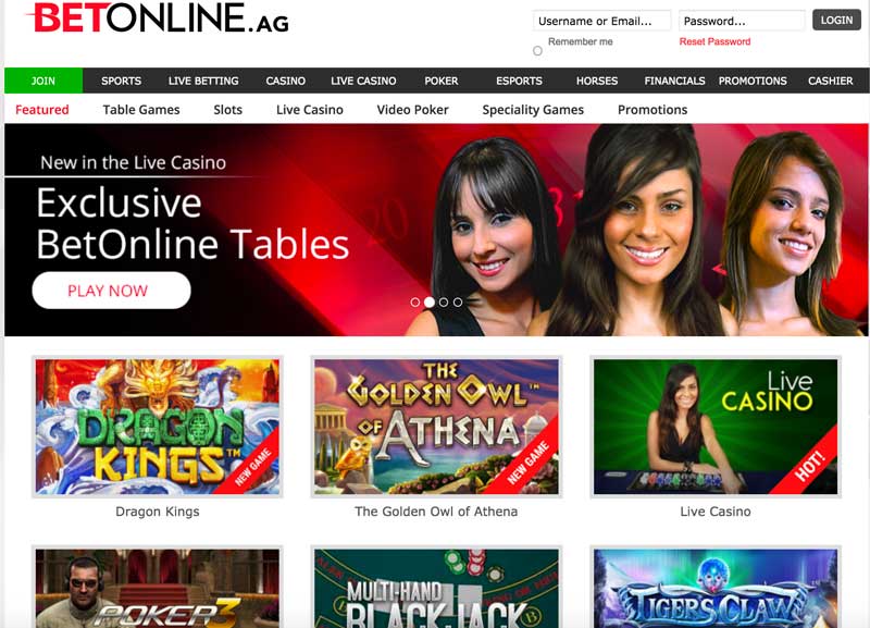 BetOnline Casino Screenshot