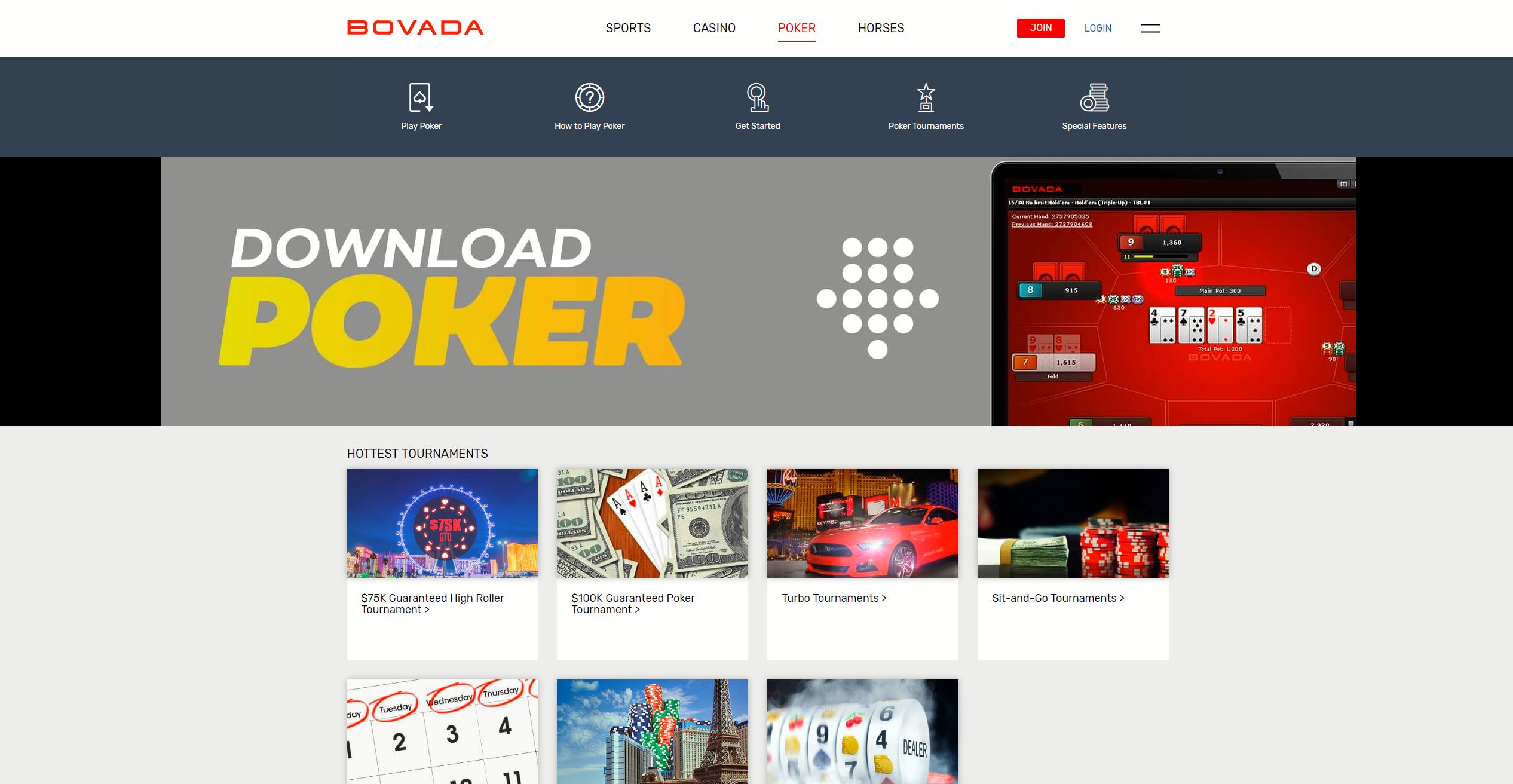 Bovada Poker Screenshot