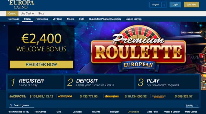Online-Casino Europa